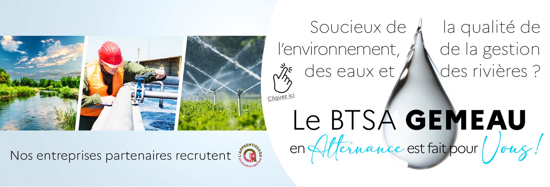 Le BTSA GEMEAU gestion des eaux et des rivières