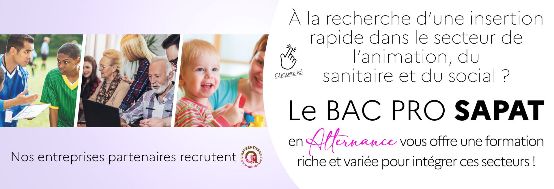 BAC Pro Services aux Personnes et Animation dans les Territoires (SAPAT)